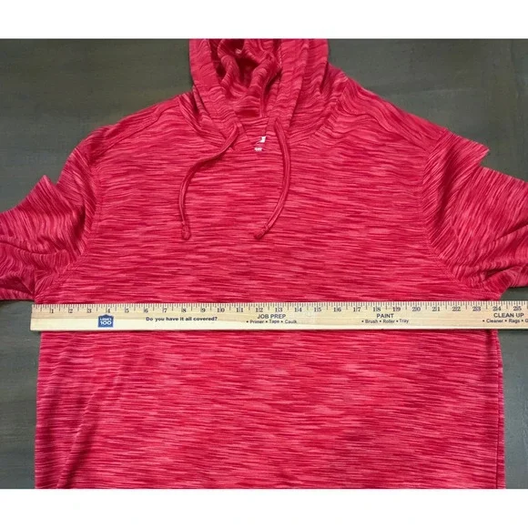 Tommy Bahama Men's XL Red Heathered Pullover Hoodie Long Sleeve Shirt - Picture 7 of 10